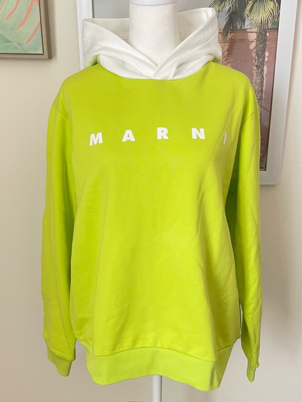 MARNI Lime Pullover Hoodie Sweatshirt in Youth 14